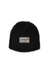 PAPER LOGO RIB BEANIE -BLACK-